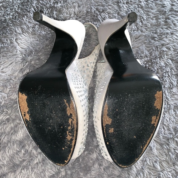 Silver Rhinestone Heels - Picture 3 of 5